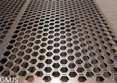 China SS Perforated Metal Sheet For Shaker Screen Lining Plate with Hexagonal Hole supplier