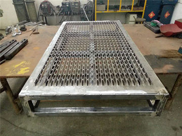 Safety Anti Skid Metal Plate Grating , Durable Slip Resistant Steel Plate supplier