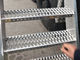 Diamond Grip Stair Tread Safety Grating For Catwalk , Metal Tread Plate Floor Non Slip supplier